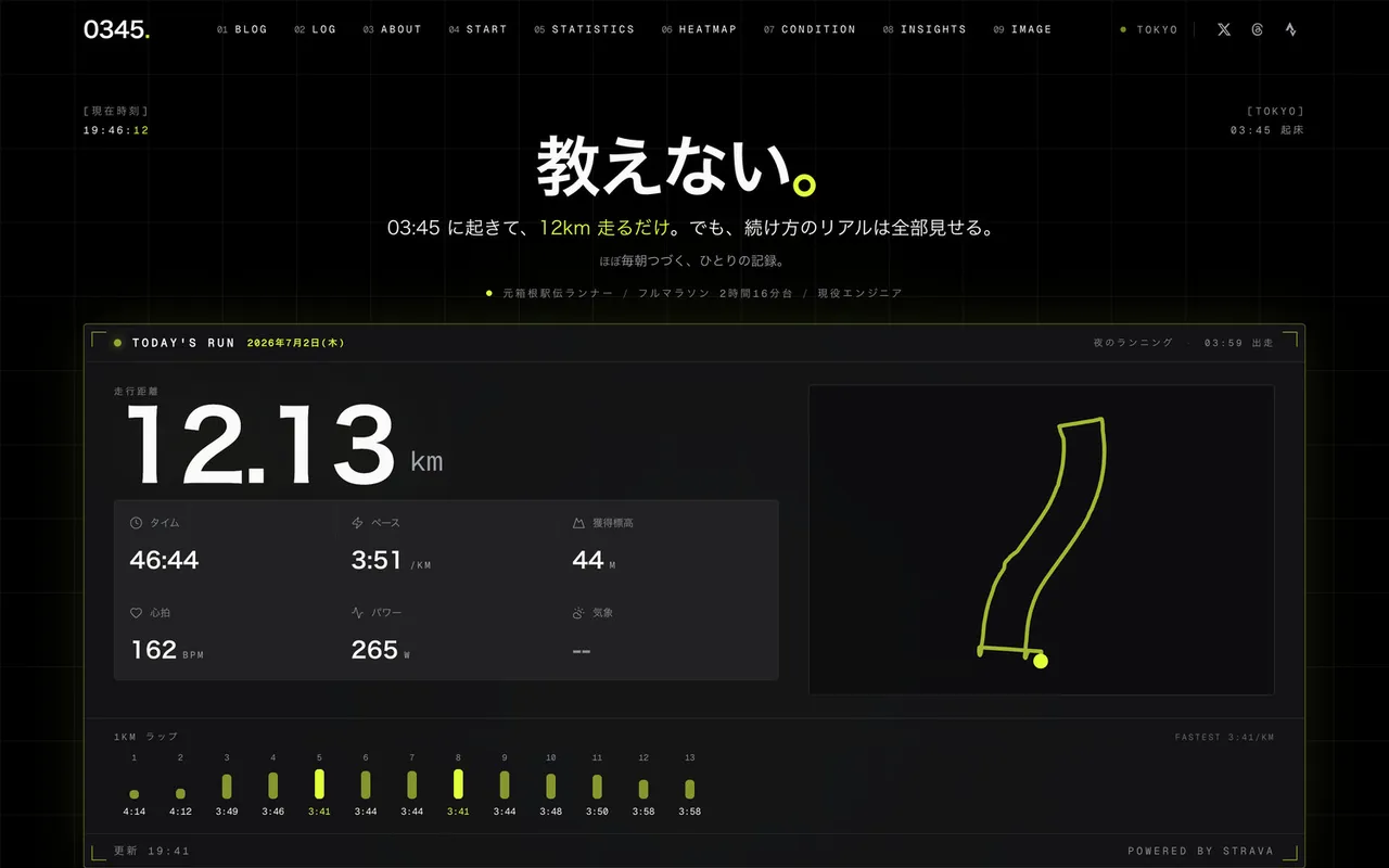 0345RUNNER のスクリーンショット